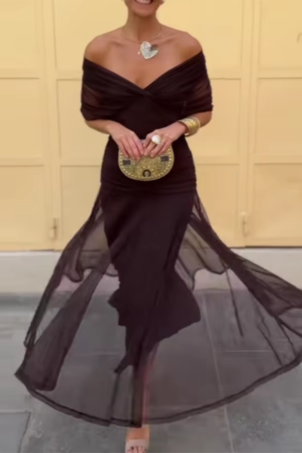 Joan Elegant Maxi Evening Robe